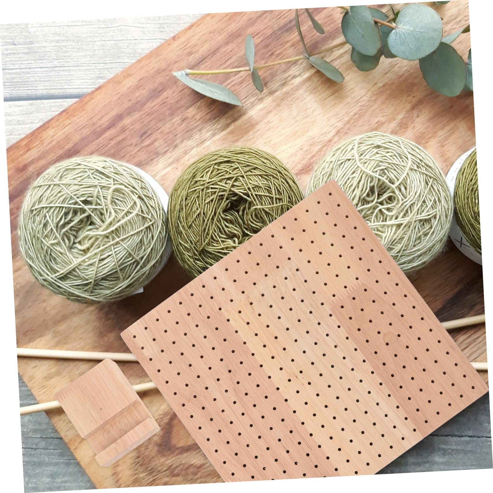 Tablero de Bloqueo de Madera de Crochet para Principiantes, 1 Set