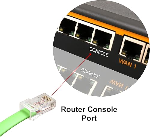 Miniatura 7 de USB 2.0 a RJ45 RS232 Cisco Consola Routers Switches Servers Cable FTDI 1.8M SI-ADA24048