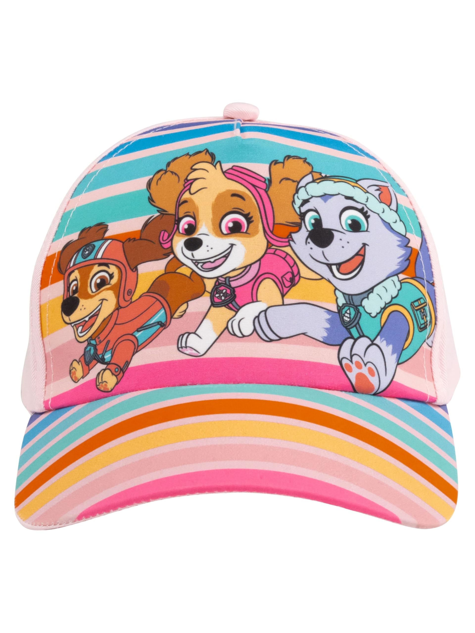 United Labels Girls Pink Paw Patrol Cap For - Children's Baseball Cap Adjustable Striped One Size