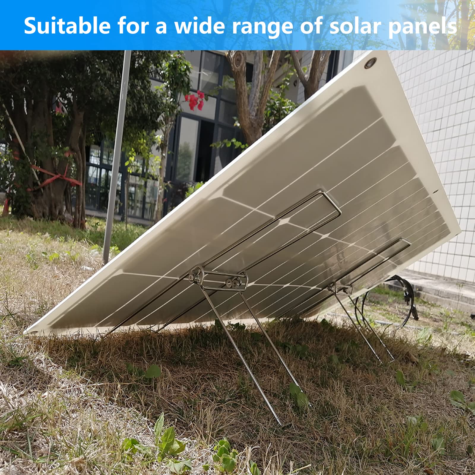 Portable Foldable Solar Panel Stand For Camping 2 Pcs Portable Solar ...