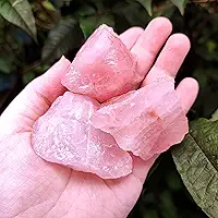 Quartzo Rosa Pedra Bruta Natural Amor Próprio Incondicional Cura Energética Auto Estima Cristal Chakras Vitti (81g a 100g - uma unidade)
