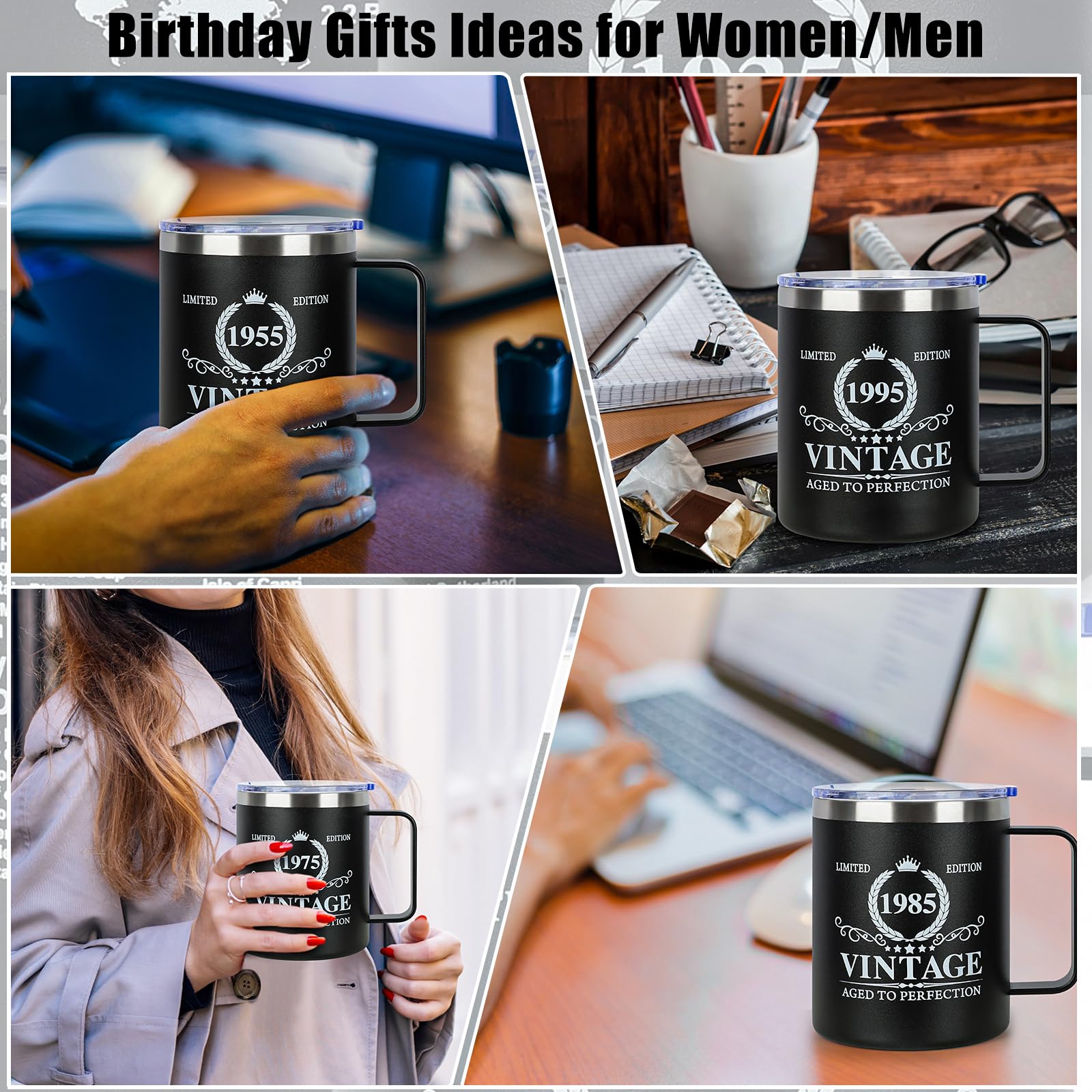 60th Birthday Gifts 1965 Vintage Coffee Mug - For Men & Women Turning 60