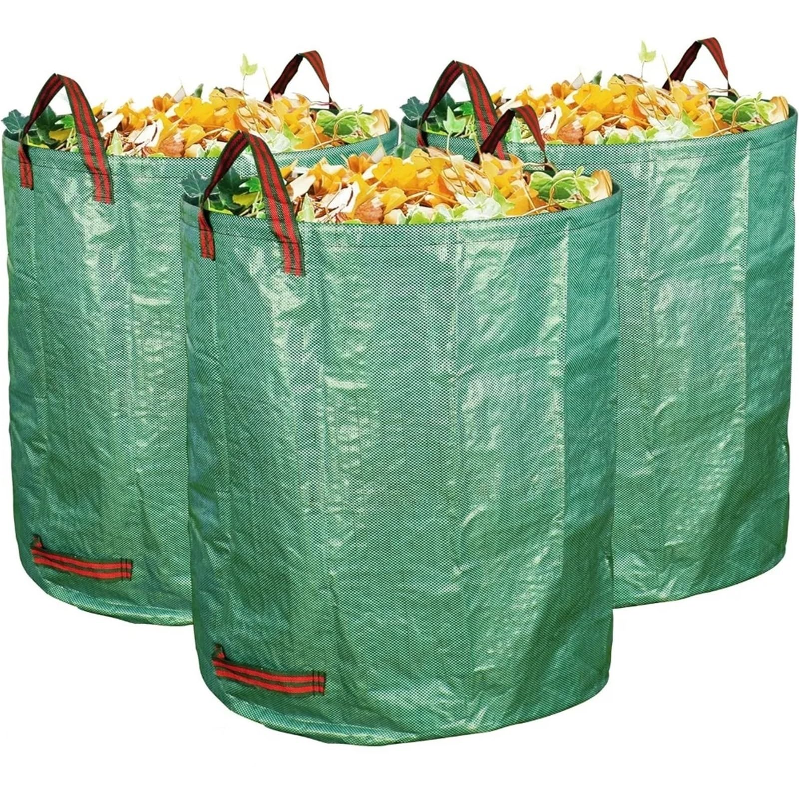 Paquete de 6 bolsas for residuos jardín reutilizables y resistentes con anillo plástico, hojas pie for escombros Para Residuos
