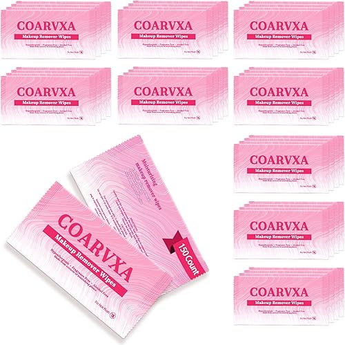 COARVXA 150 Count Makeup Remover Wipes Mini Makeup Wipes Travel Face makeup wipe