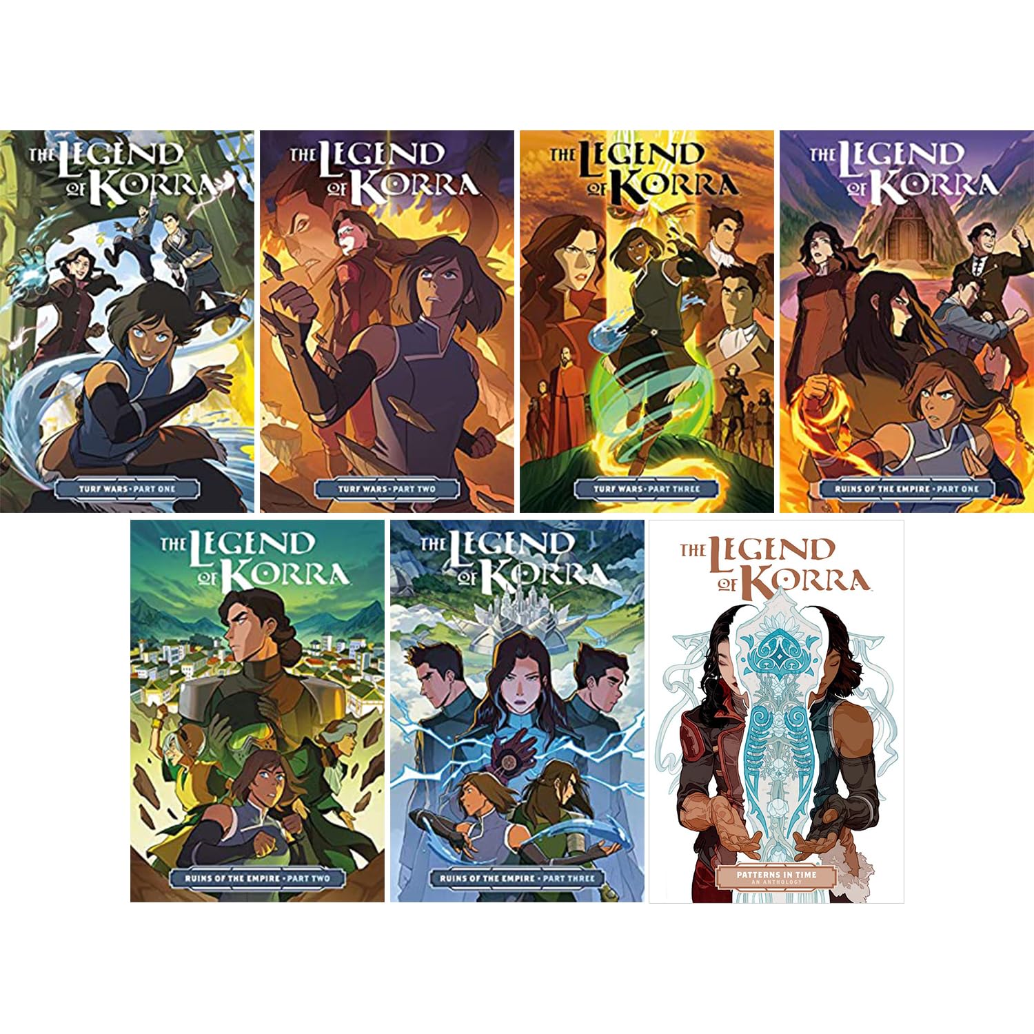 The Legend of Korra Series 6-book Set Collection (Turf Wars Part 1