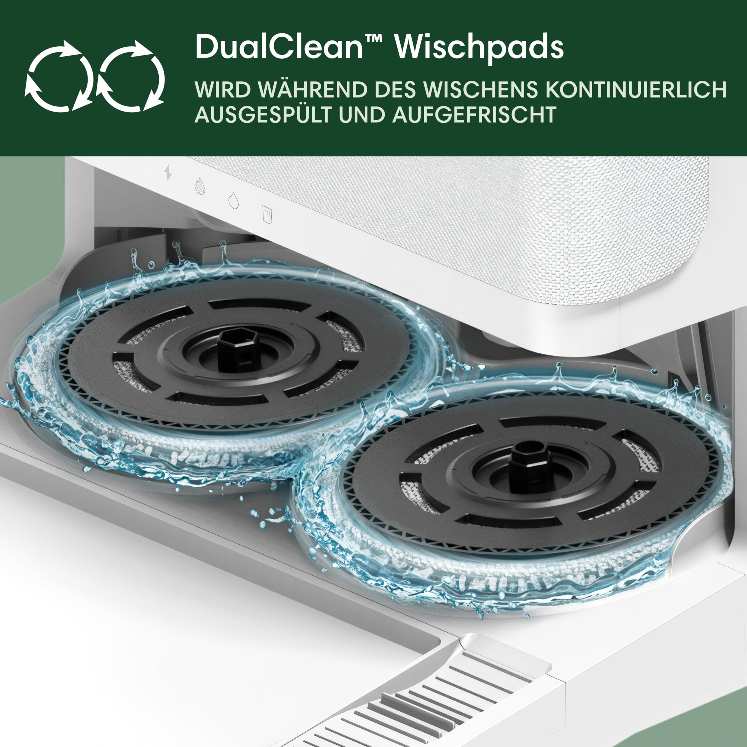 iRobot Roomba Plus 405 Combo Robot + AutoWash Dock Saugroboter mit Wischfunktion - Clearview LiDAR - 7000Pa - DualClean Wischpads - SmartScrub - Teppicherkennung - 75 Tage Entleerung - Weiß
