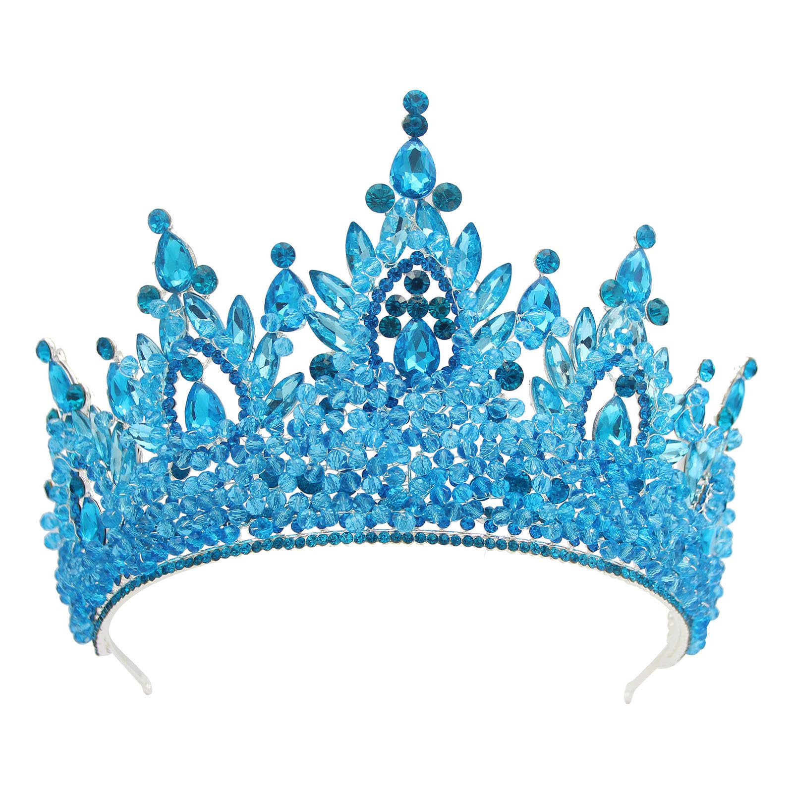 Élégante coiffe de mariée rouge surdimensionnée - Accessoire de cheveux pour femme - Couronne de princesse - Pour anniversaire, mariage, bal de fin d'année, fête d'Halloween, cadeau de Noël