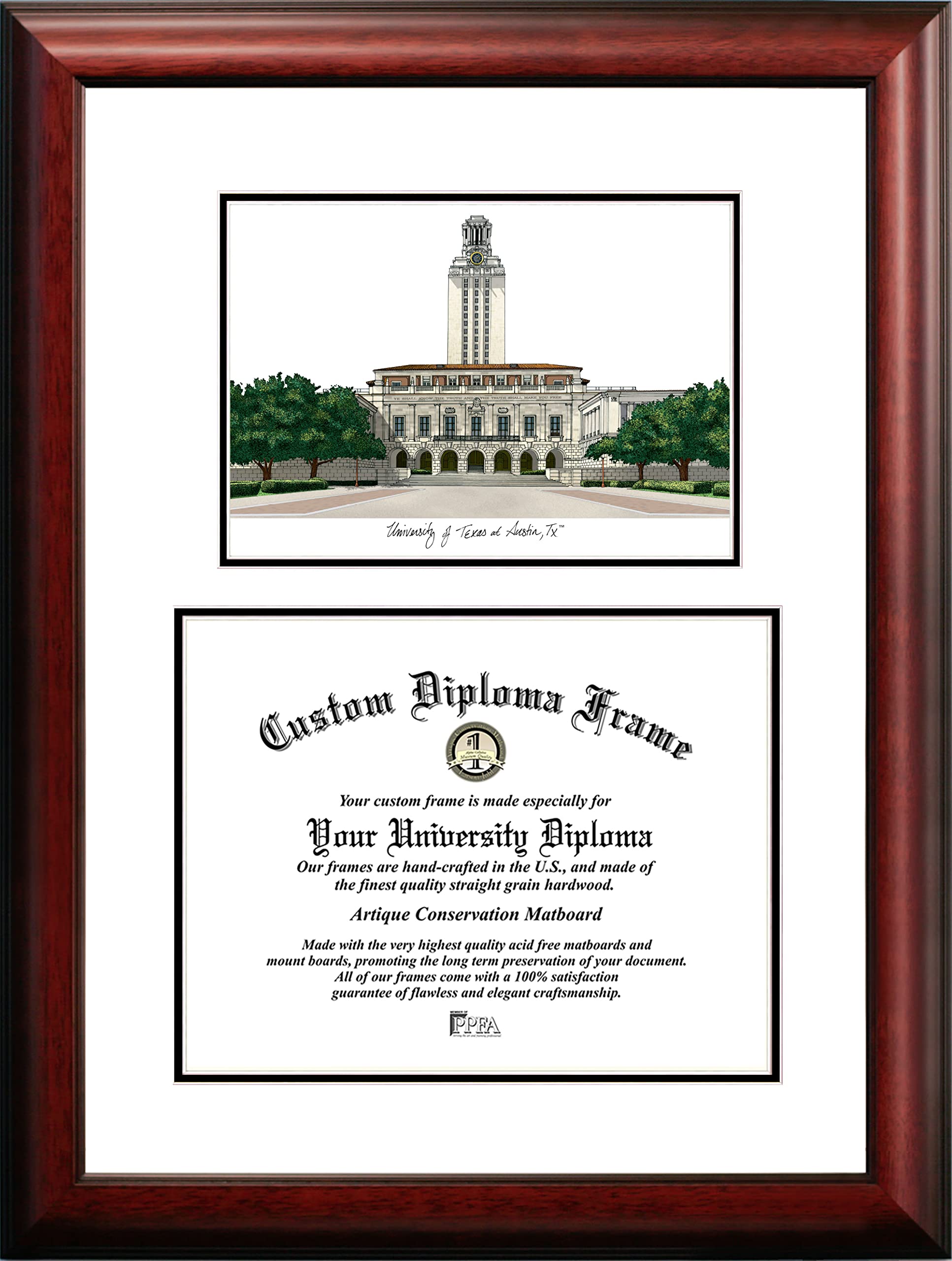 Campus Images University of Texas, Austin Scholar Diploma Frame