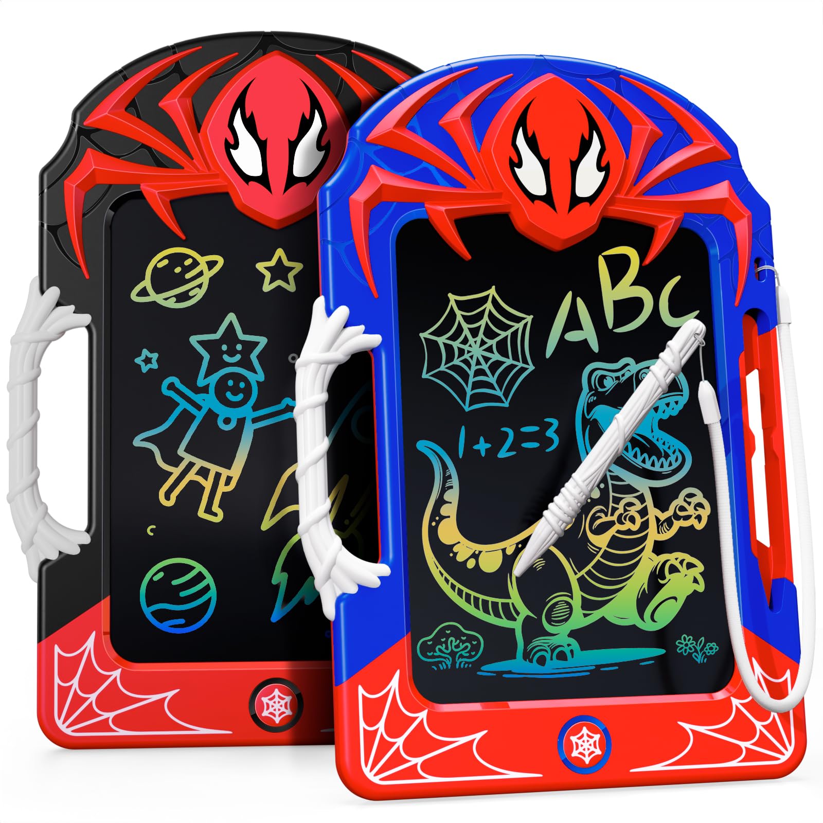 Mirthigig 2 Piezas Pizarra Magica Infantil Lápiz Web & Empuñadura, Spider Juguete Regalos de Cumpleaños para Niños de 3-12 Años, Juegos Educativos Regalos Niño 3 4 5 6 7 8 9 10 11 12Años para Niños