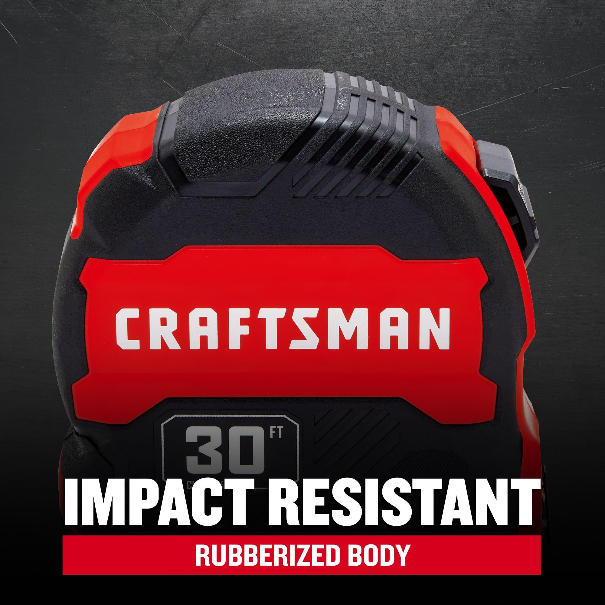 CRAFTSMAN Cinta métrica, agarre compacto, 30 pies (CMHT37445S)