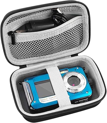 Funda para cámara digital compatible con YISENCEpara AbergBest 21 megapíxeles de 2.7 pulgadas LCD recargable HDpara Canon PowerShot ELPH 180 190para
