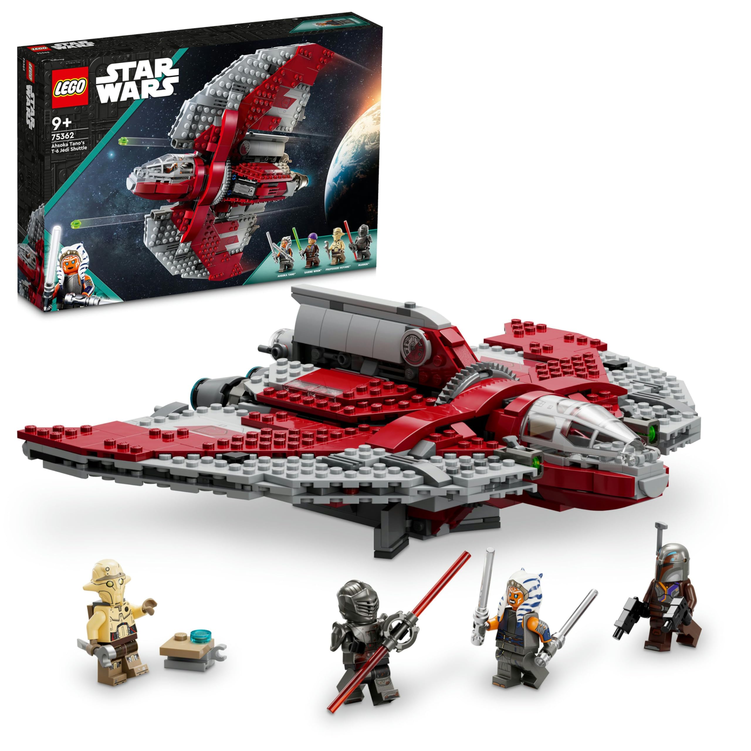 あやべー LEGO 75362 Star Wars Ahsoka Tano'nun T-6 Jedi Mekiği Yapım Seti