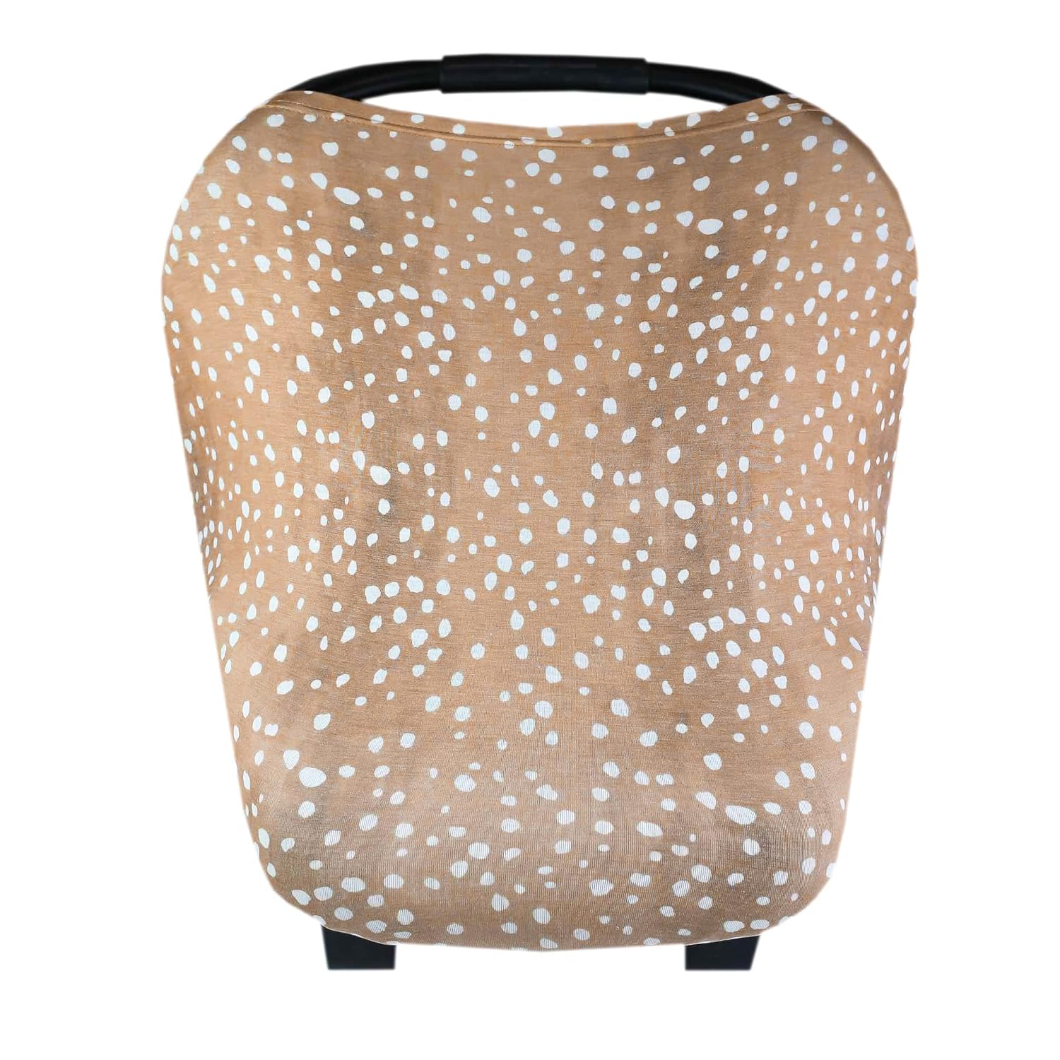 Copper Pearl Multi-Use Cover: Car Seat Covers, Nursing Cover, and Stroller Cover for Sun - Stretchy Fabric, All-Season Use, Stylish Designs, Easy Access for Moms - Fawn