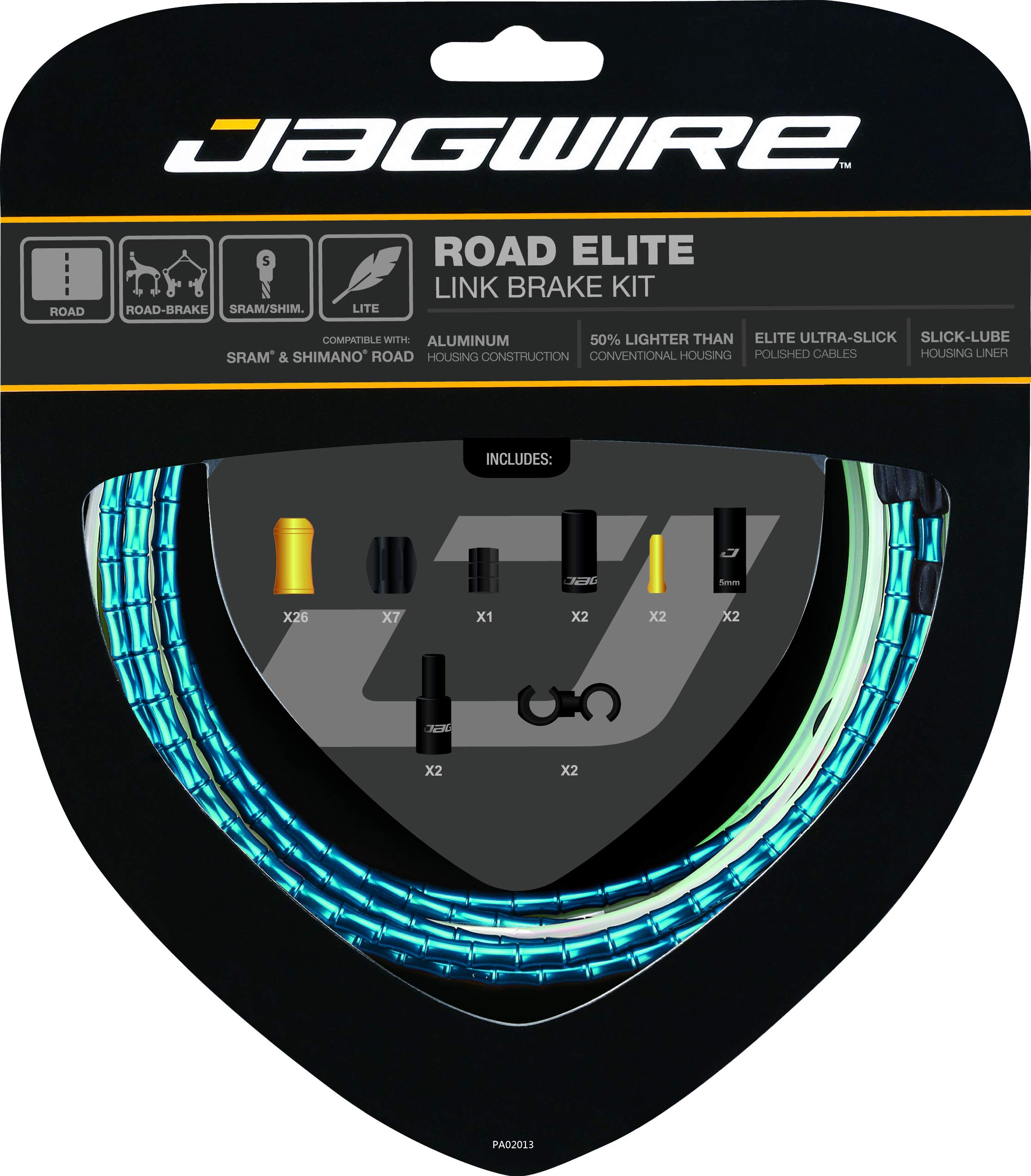Jagwire Kit Road Elite Link Frein, Cavi e Guaine Unisex Adulto