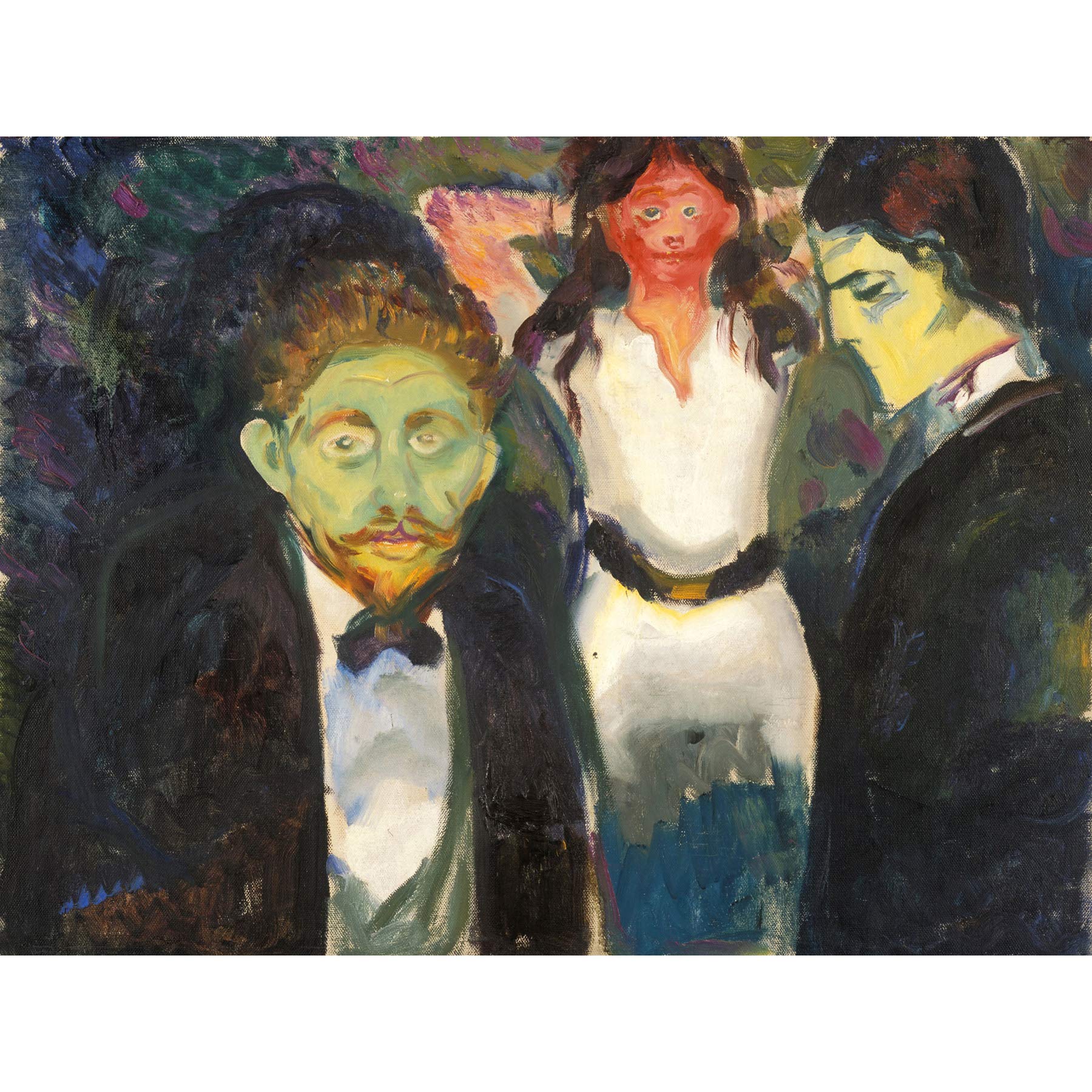 Edvard Munch Jealousy Large Wall Art Print Canvas Premium Poster Mural