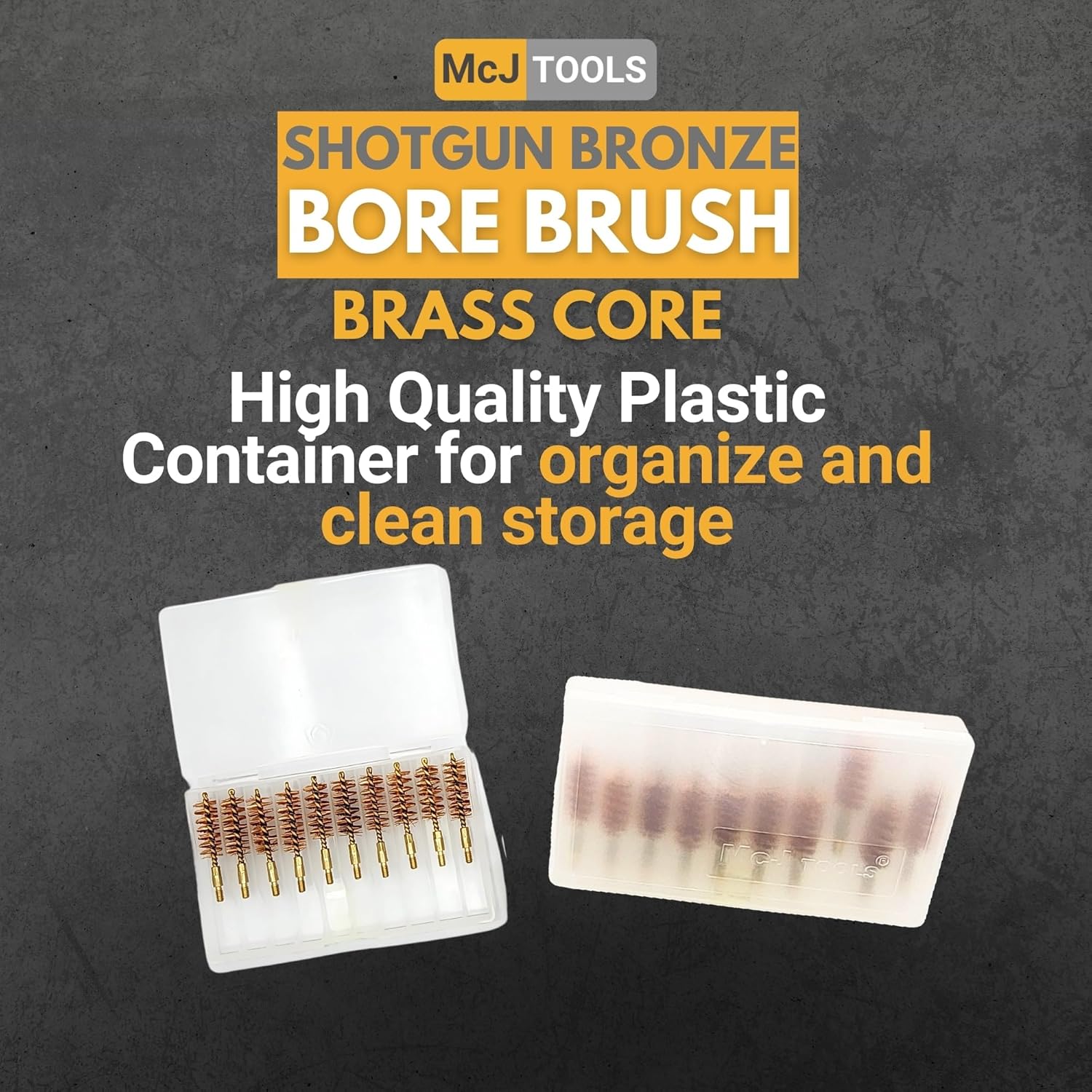 12 Gauge Shotgun Bronze Bore Brush 10 Pack Heavy Duty Gun Cleaning Tool with Looped Brass Core for Shotgun Barrel Maintenance and Cleaning