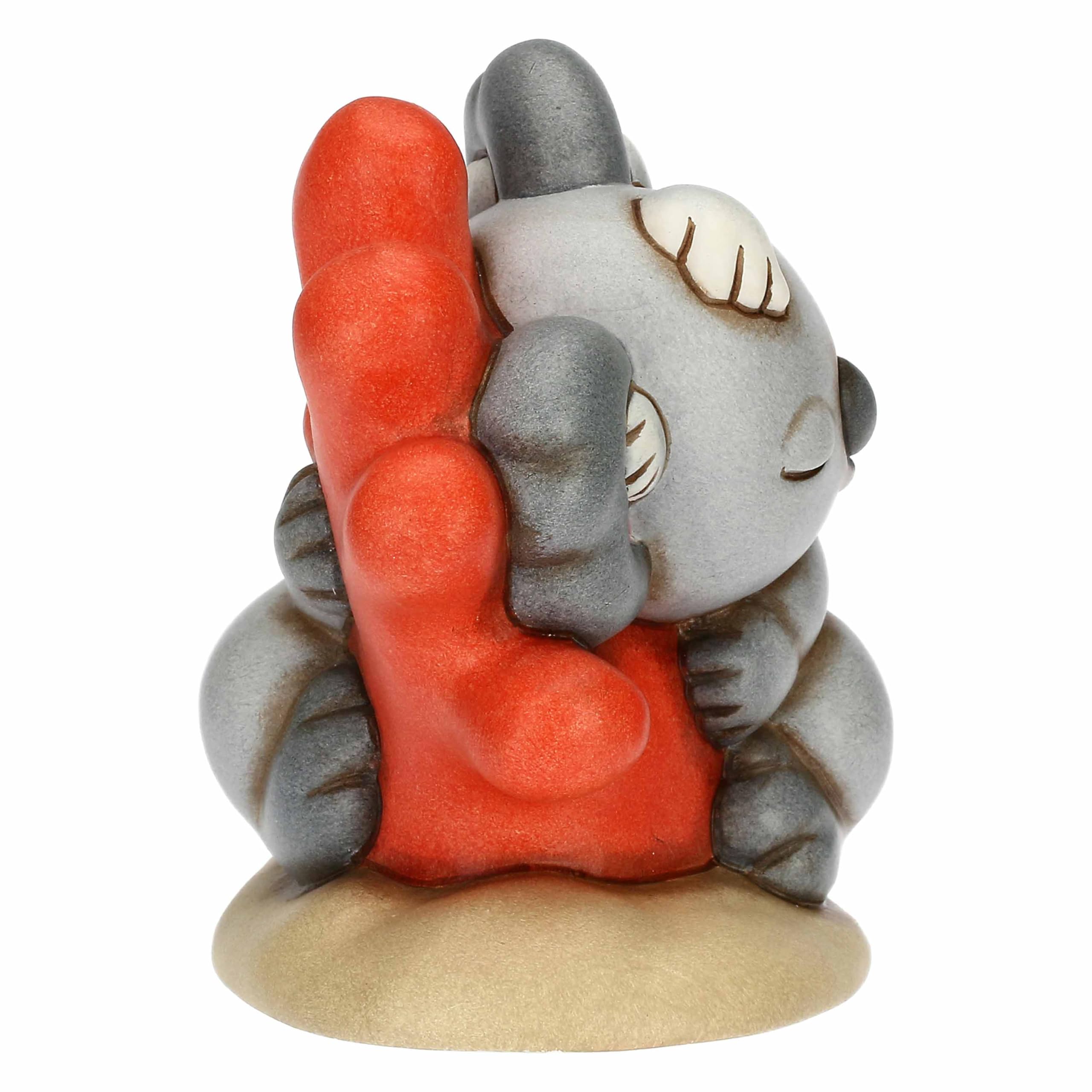 THUN, Koala Sydney su Corallo in Ceramica Decorata a Mano, Versione Piccola, Statuine da Collezione, Linea Mare da Amare, 9.3 x 7.2 x 9 cm h