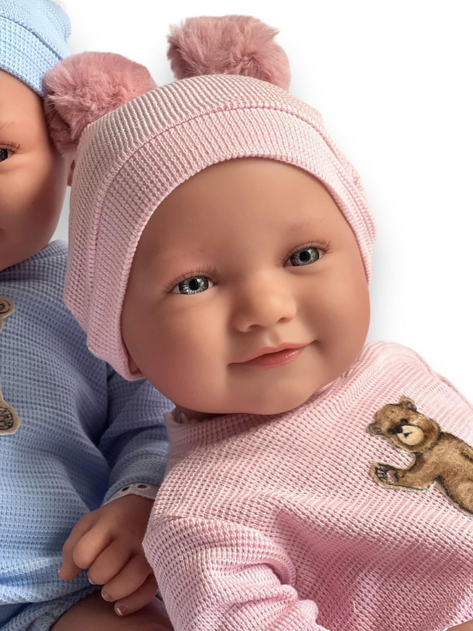 Ann Lauren Dolls Reborn Baby Girl Doll with Bassinet