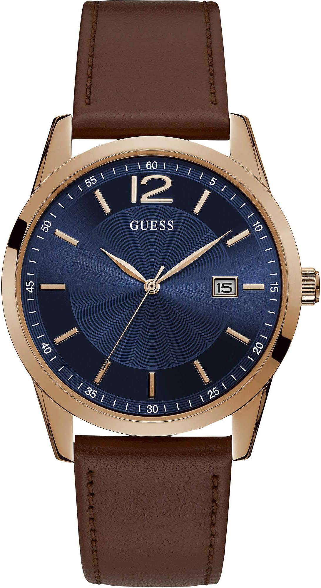 Men's Analogue Quartz Watch with Leather Strap W1186G3