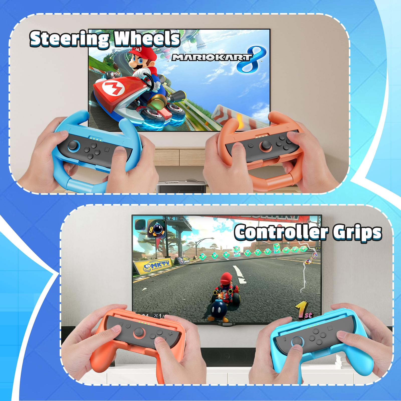 Switch 18 in 1 2 accessori sportivi, per Nintendo 2 2025 Switch Games, set di accessori per giochi divertenti per feste in famiglia per bambini/adulti Switch 2 giochi sportivi