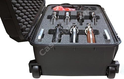 Miniatura 3 de Case Club Funda impermeable para 7 revólveressemiautomática con bolsillo para accesorios y gel de sílice para ayudar a prevenir el óxido de la
