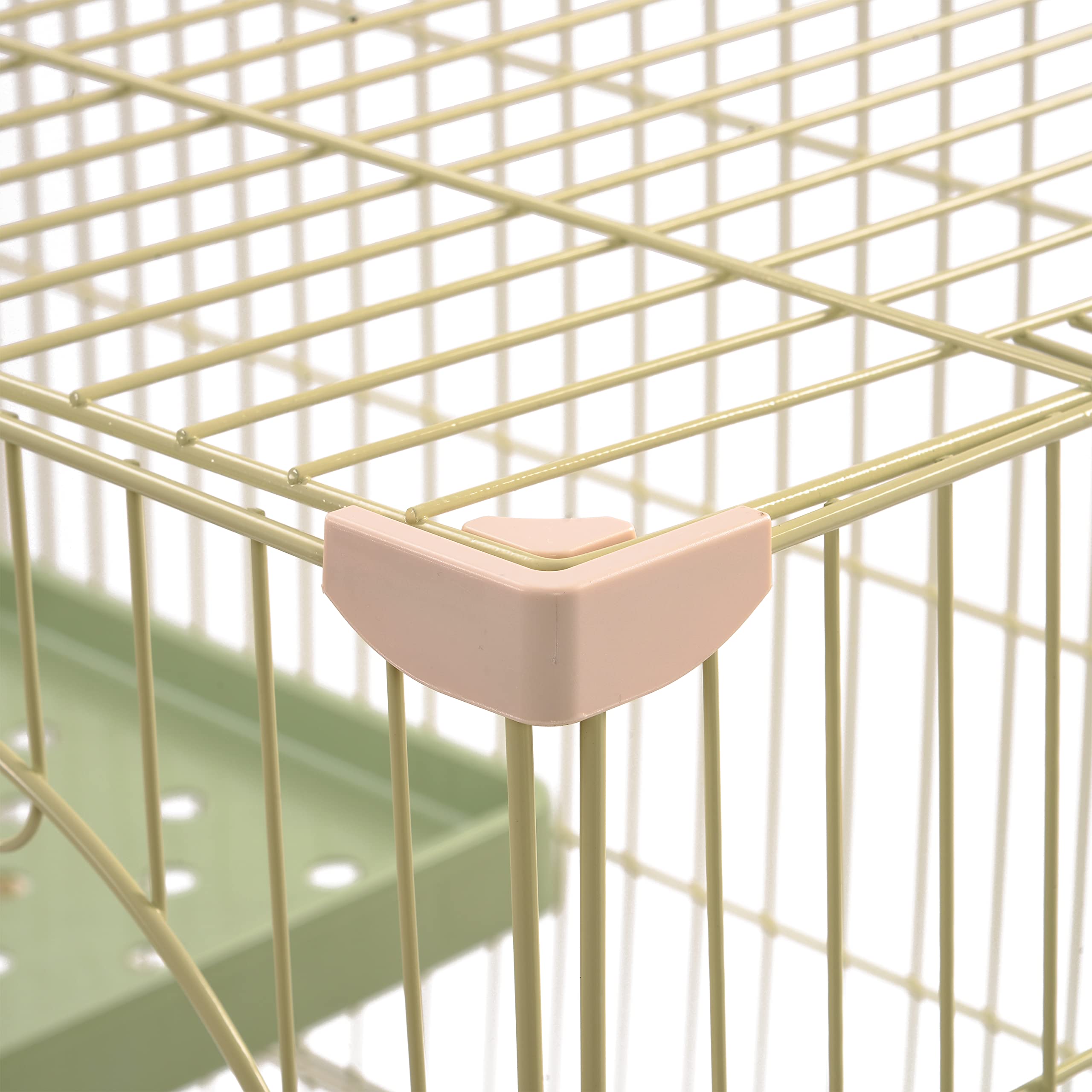 Amazon | 猫 ケージ 2段 キャットケージ Mサイズ グリーン 猫ゲージ
