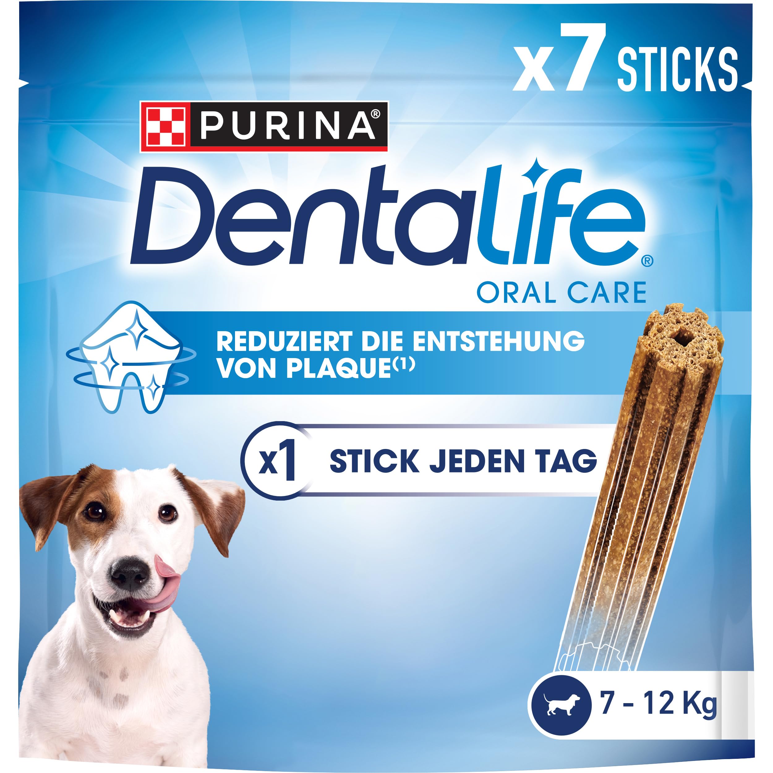 Dentalife PURINA przekąski do pielęgnacji zębów dla małych i dużych psów, zmniejszają tworzenie się kamienia nazębnego, 5 lub 6 sztuk, 6 x 115 g