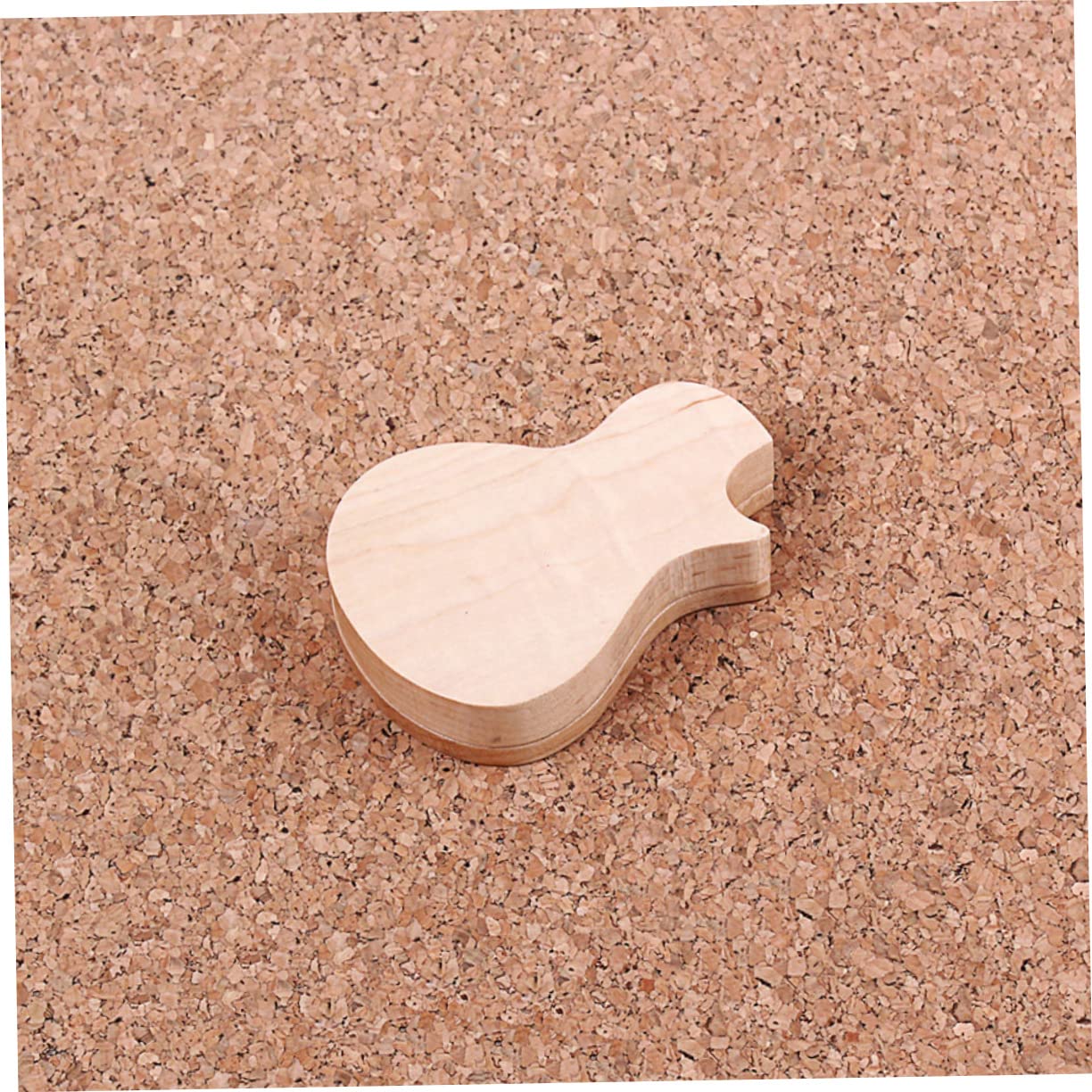 Boîte à Médiators Guitare en Bois D'érable, 1 Set 3 Médiators