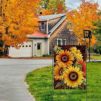 Amazon.com : Artofy Home Decorative Sunflowers House Flag