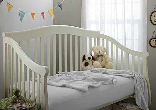 Miniatura 5 de Sábana para cuna TL Care, en tejido de punto jersey, 100% algodón, Blanco