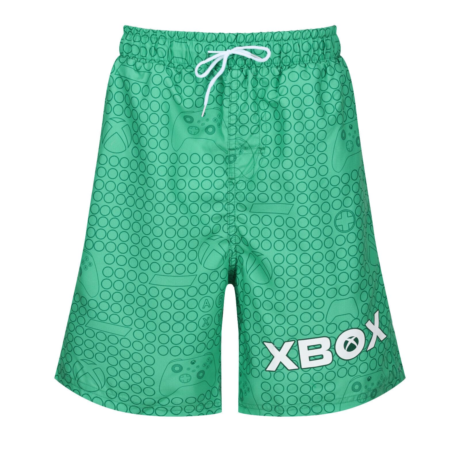 Boys Swimming Shorts Games Console Quick Dry Gamer Swim Wear 7 to 15 Years Green