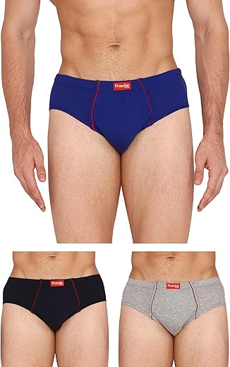 VIP Frenchie Plus Men’s Cotton Brief (Pack of 3)