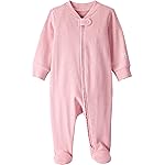 little planet by carter\'s Girl Sleep and Play made with Organic Cotton, Pink Stripe, 3M