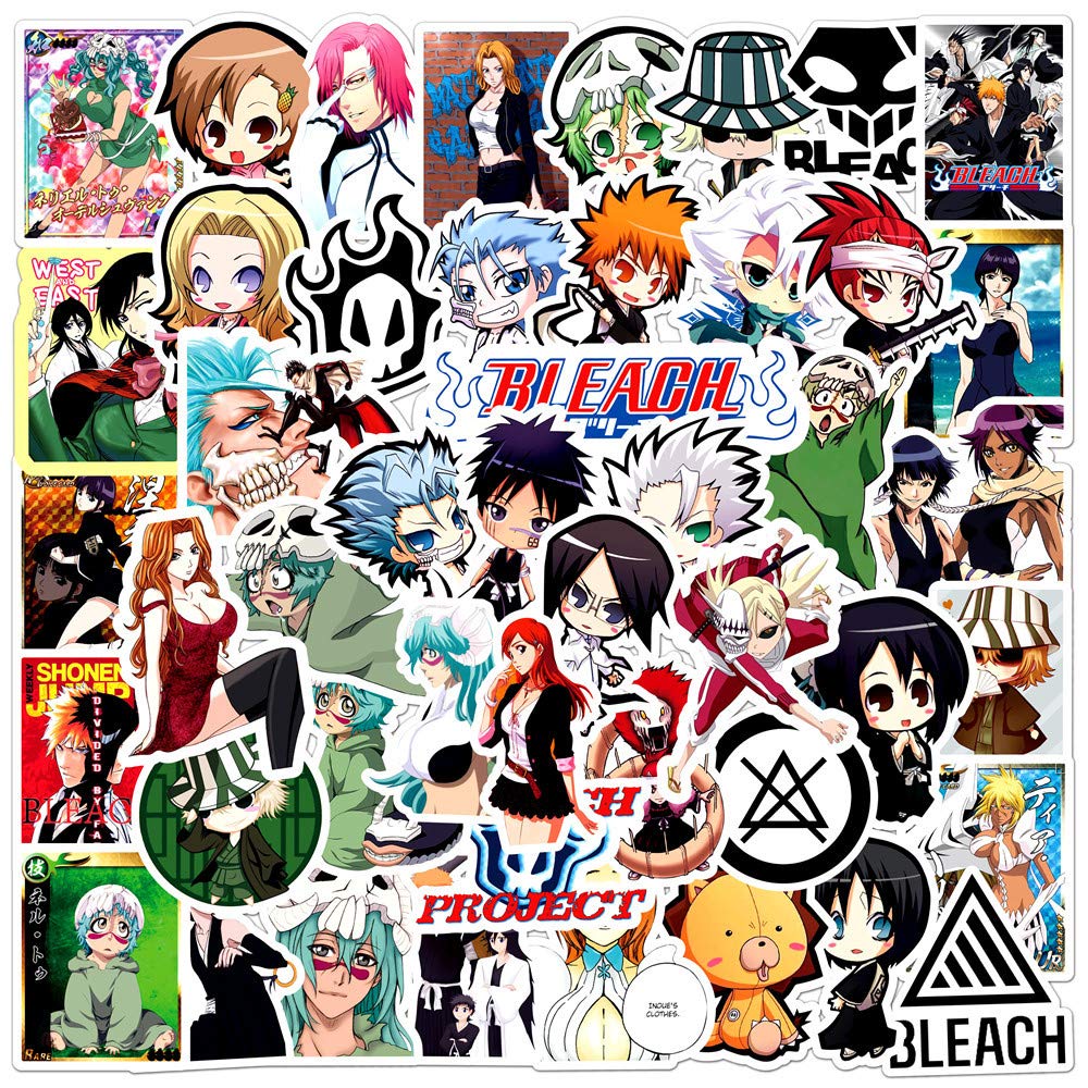 Bleach Stickers 50PCS Cartoon Sticker Stuff for Water Bottles Luggage Bike Car Decals Cute Lilo & Stitch Gifts Party Supplies for Kids Teens Adults - Image 2