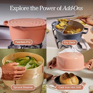 Our Place Perfect Pot | 5.5 Qt Ceramic Pot with Lid & Spatula | Patented 8-in-1, PFAS-Free Nonstick, Non-Toxic Cookware | Induction & Oven-Safe up to 450F | Sage