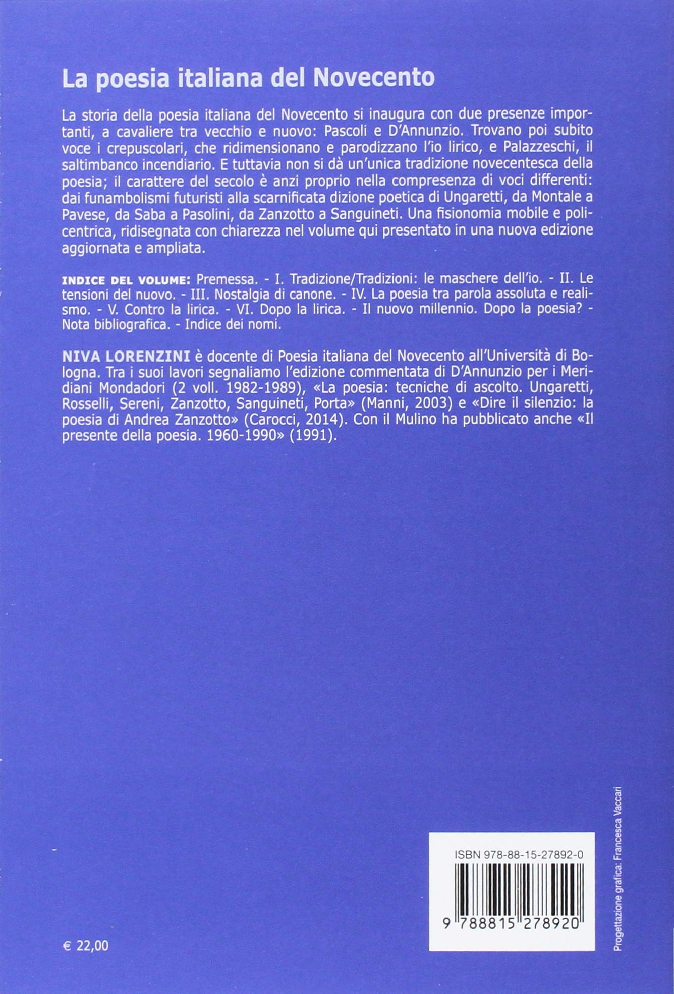 La poesia italiana del Novecento. Ediz. ampliata