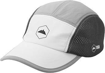 Tough Headwear 5 Panel Running Hat-Lightweight Breathable Nylon Trail Runner Hats-Camper Hat -Flat Brim Runners Hats