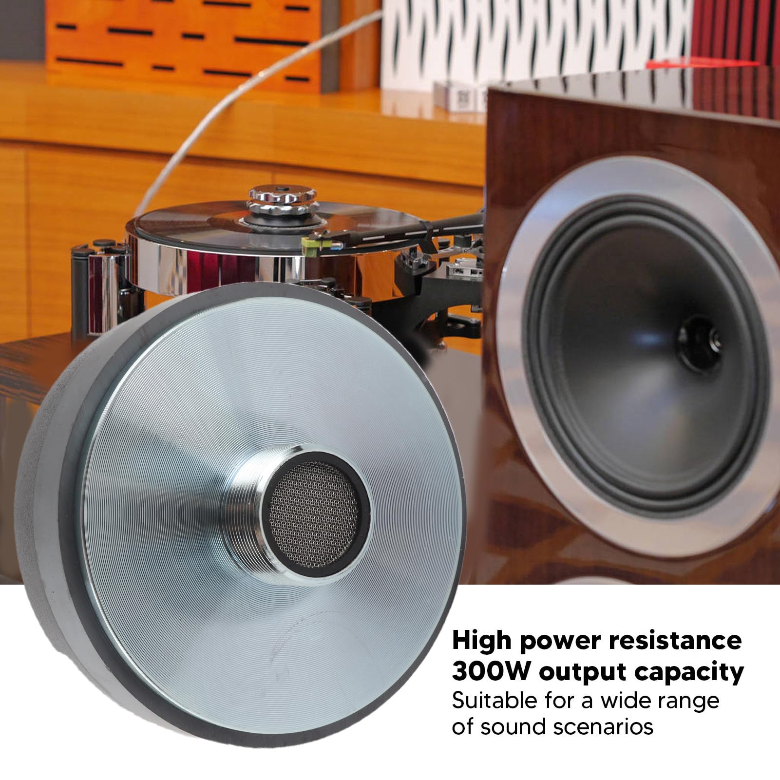 Driver a tromba tweeter 300 W 115 Porta a vite da 8 Ohm driver a tromba tweeter da 44 core Prestazioni audio chiare e acute ad alta potenza per sistemi PA audio dal Home
