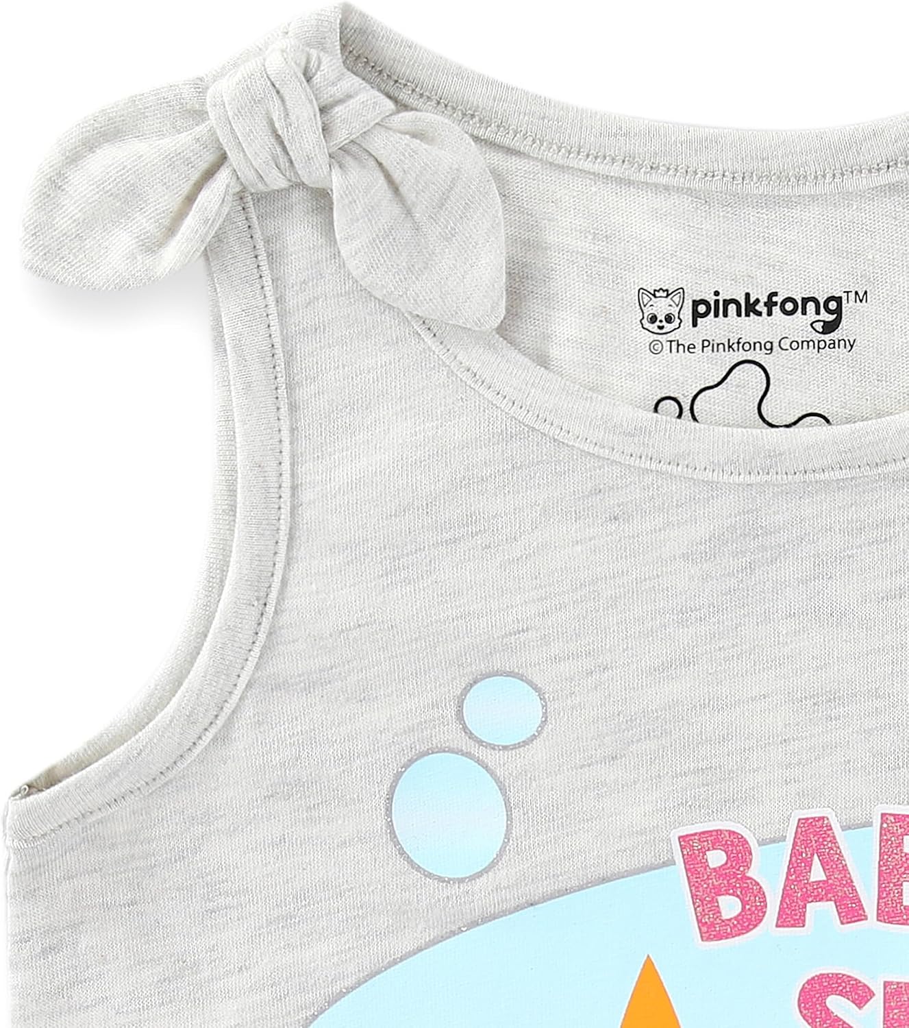 Nickelodeon Baby Shark Girls’ T-Shirt, Tank Top and Short Set for Infant and Toddler – Pink/Blue Or Multicolor/Grey/Blue