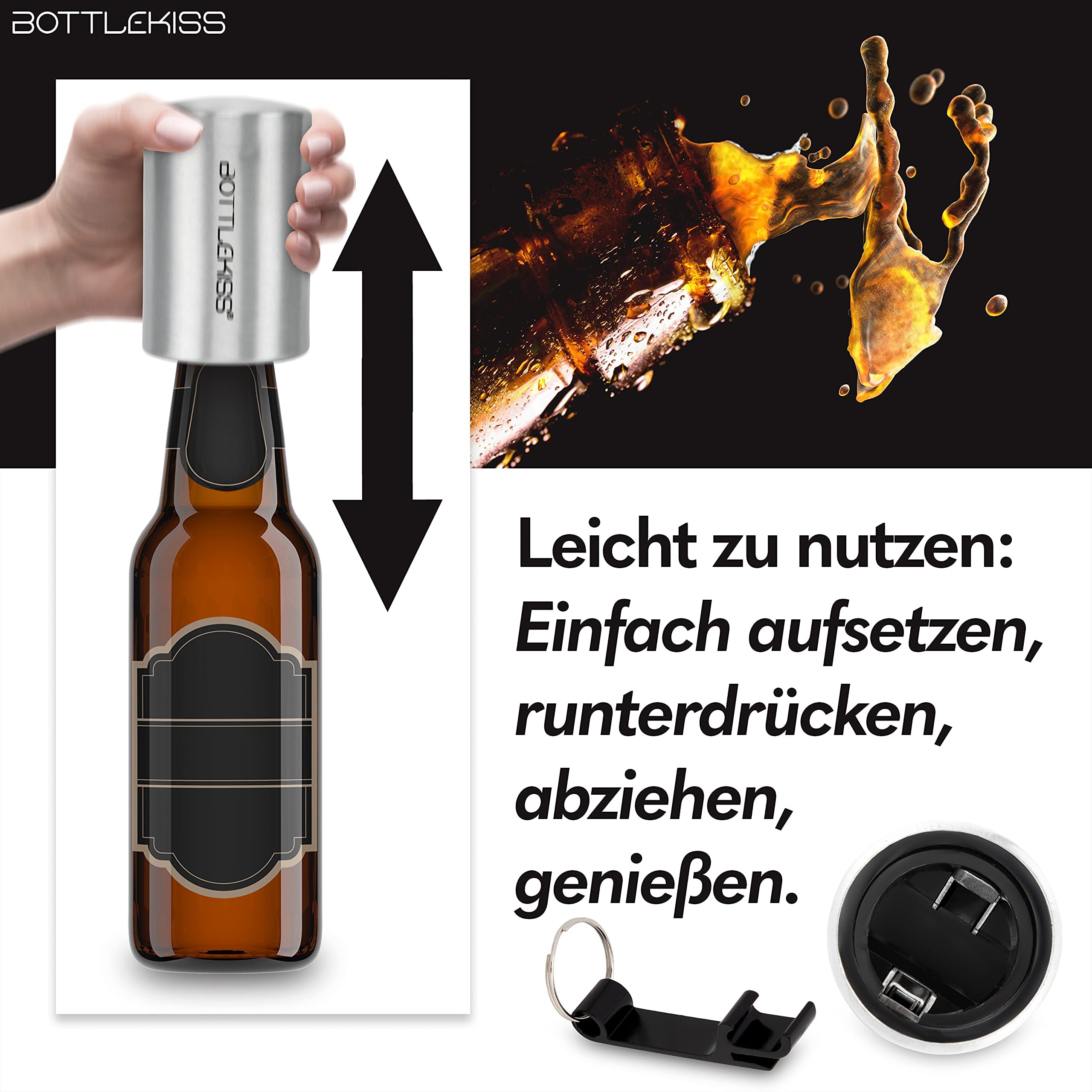 Autoatischer Flaschenöffner/Kapselheber It Agnet, Zu Öffnen Von