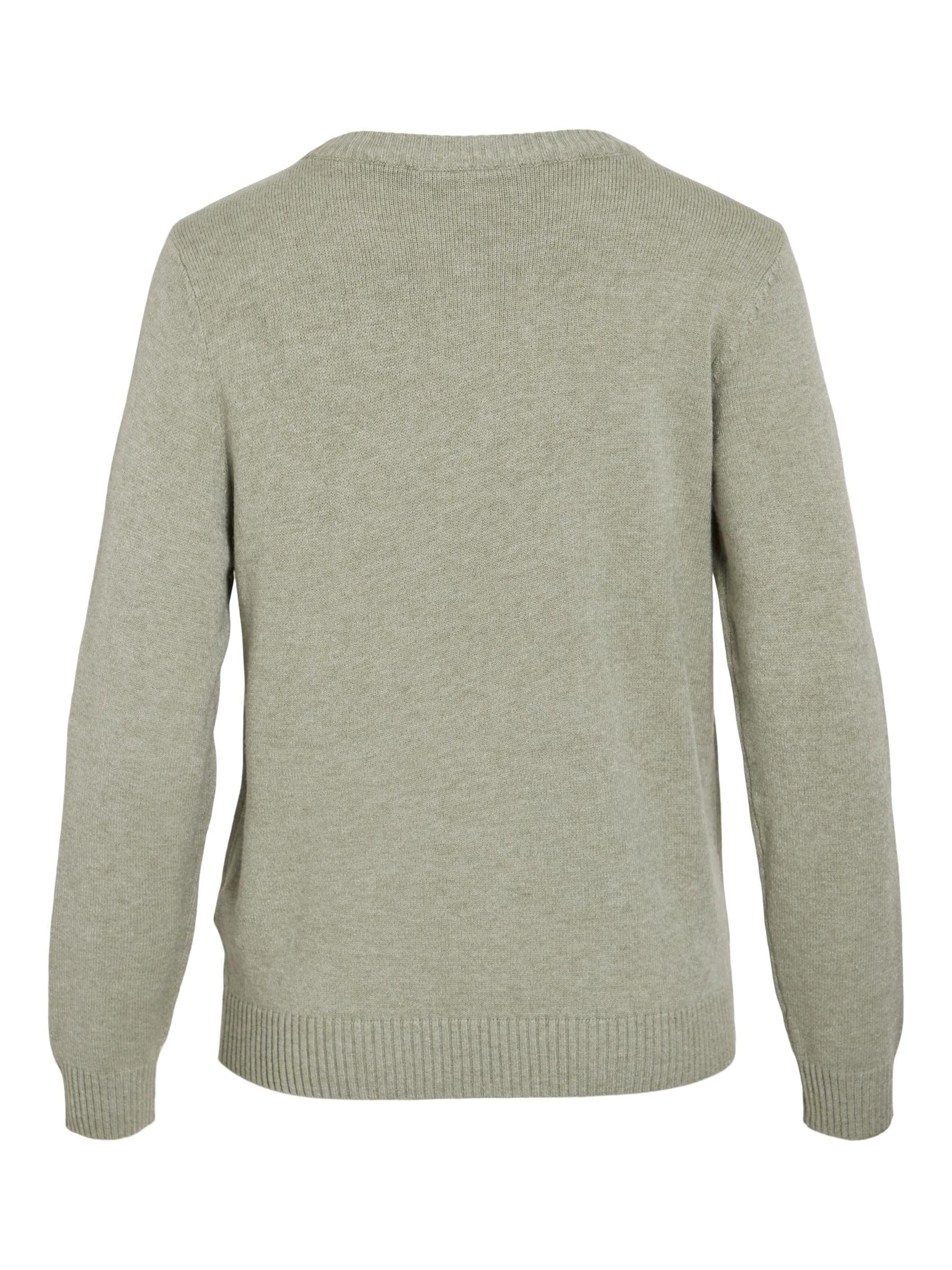 VILA Viril O-Neck L/S Knit Top - Noos Pull-Over Femme (Lot de 1)