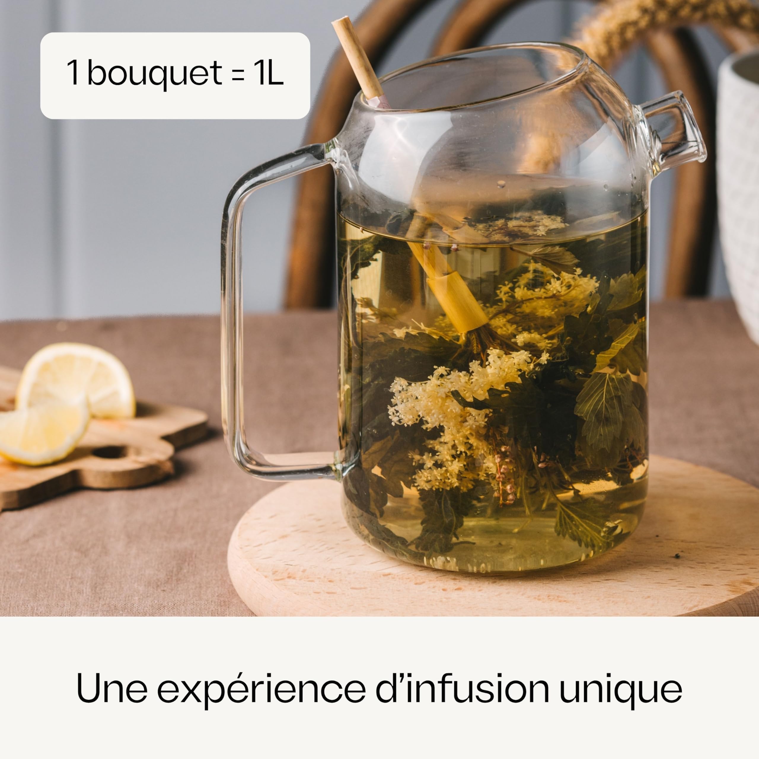 Horae - Coffret infusions - Tisanes bio - Idée cadeau - 8 bouquets à infuser - 4x2 compositions florales - Fleurs de thé à offrir