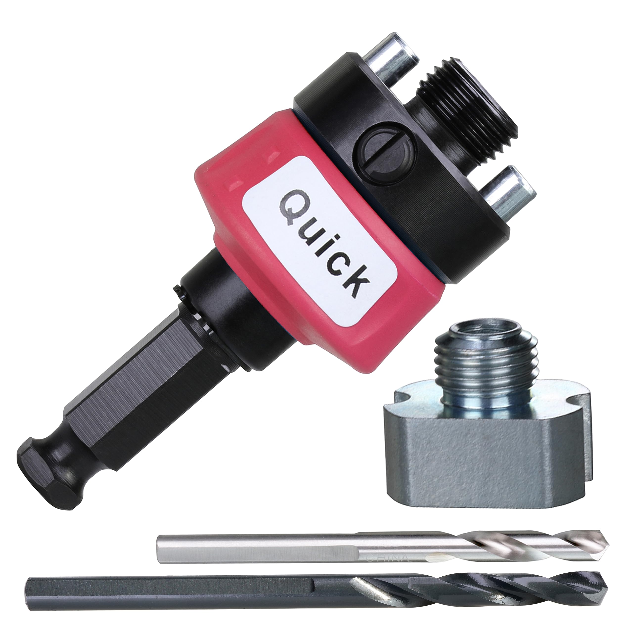 PLG2SUPT Hole Saw Quick Change Mandrel 7/16" Shank New Hole Saw Arbor Fit 9/16" to 10" Hole Saw