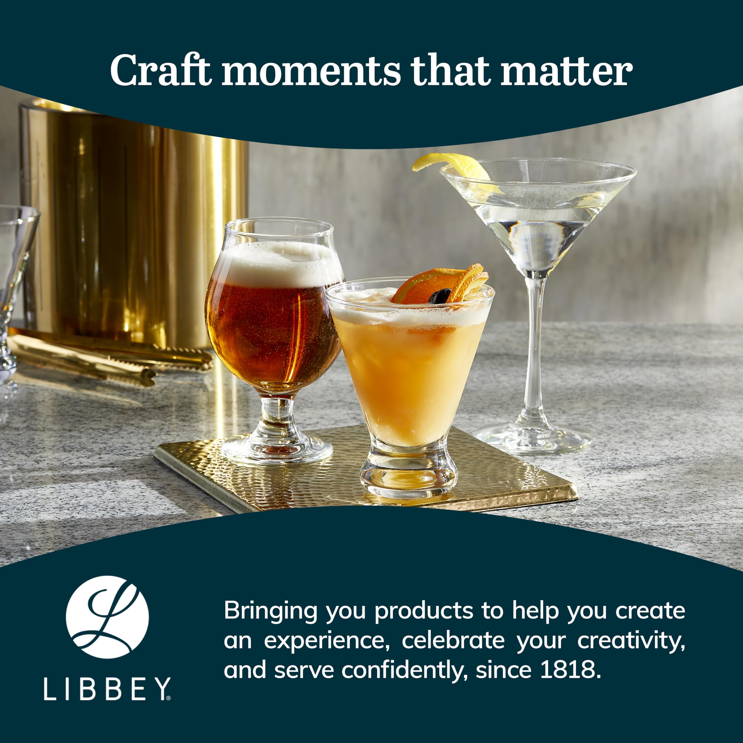 Verres à Cocktail Multi-usages Libbey Entertaining Essentials, 283 Ml,- Libbey S