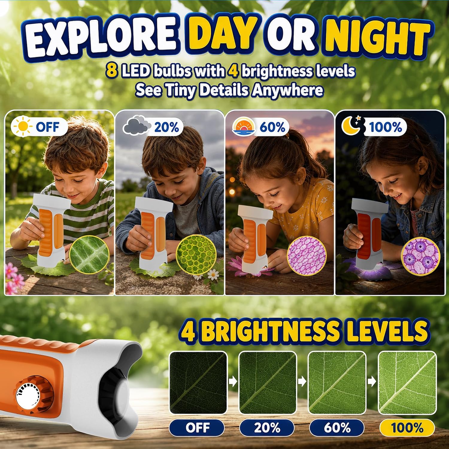 1000X Handheld Digital Microscope for Kids: Explorer 4K Magnifying Glass image 3