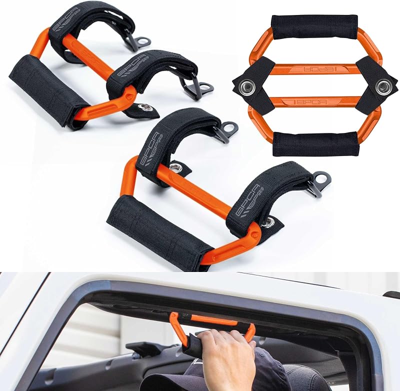 Alças de apoio GPCA GP Grip Air em alumínio para Jeep Wrangler JL e Gladiator 2024+ – Kit com 4 unidades