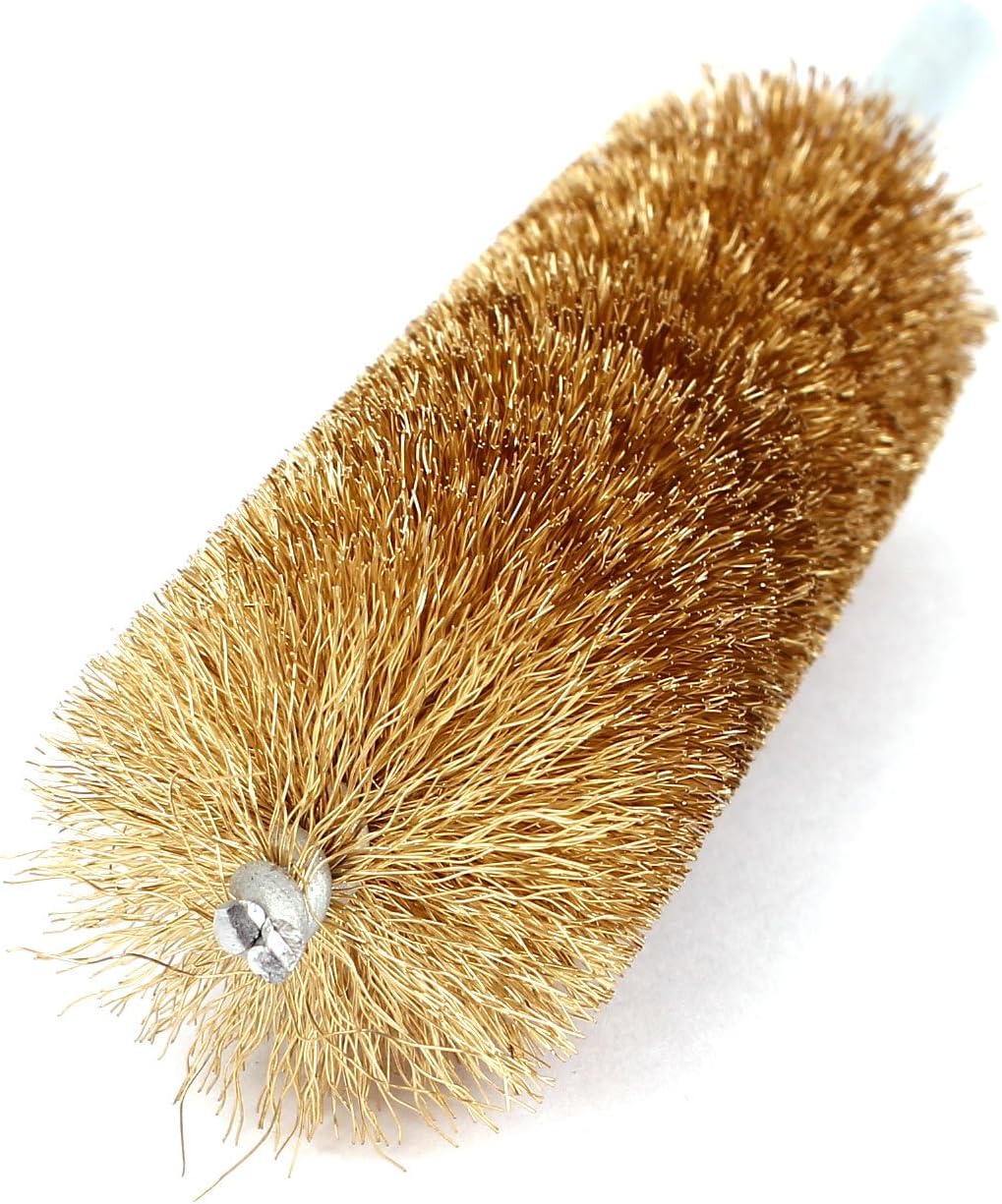 sourcingmap 15cm Length 30mm Dia Spiral Twisted Brass Wire Tube Cleaning Brush BigaMart