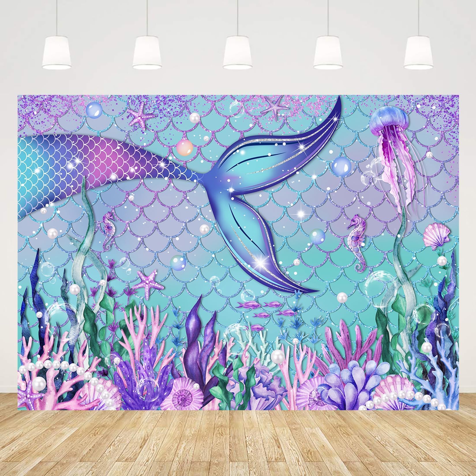 Underwater Photo Backdrop 7 X 5 Ft Nautical Ocean World Theme Sea Scenery Colorful Photography Background For Kids Birthday Party Studio Props