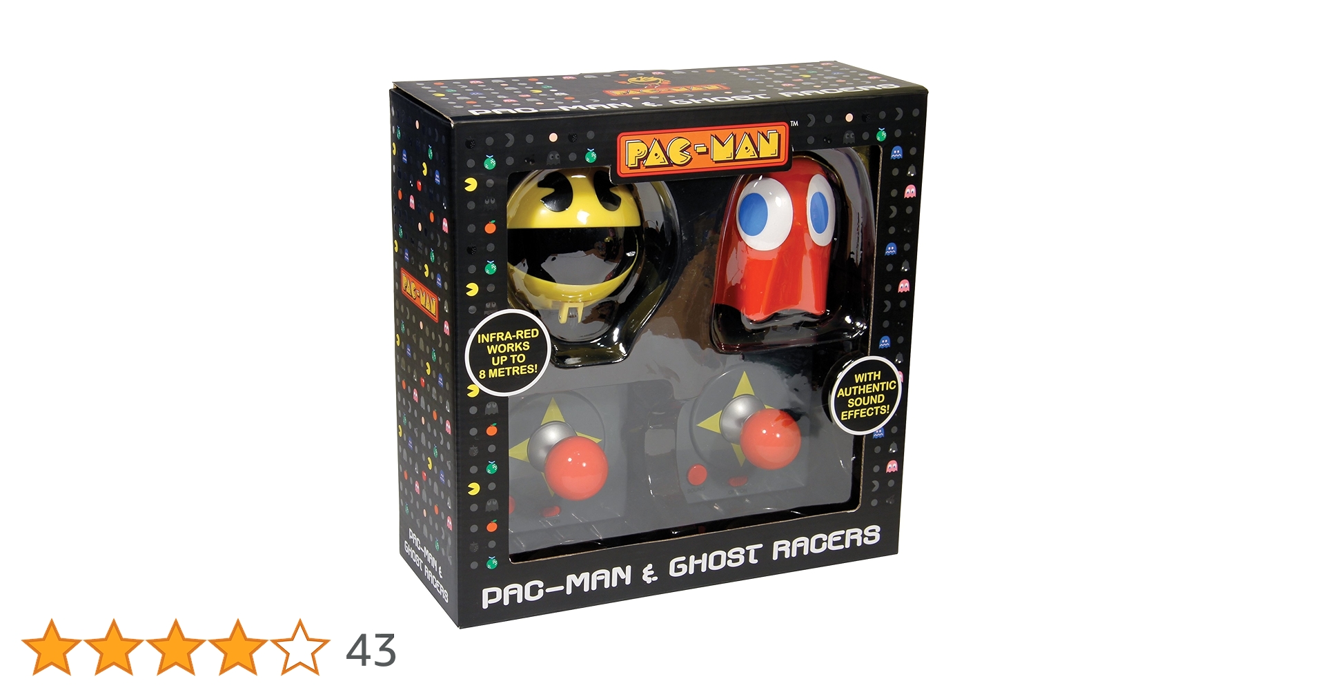 アメトイ　パックマン　ゴースト　レーサーズ　ラジコン　PAC-MAN Paladone RC Pac-Man and Ghost Racers : Amazon.sg: Toys