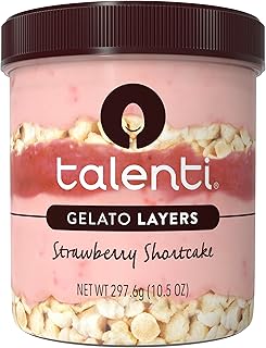 Gelato Layers For a Delicious Frozen Dessert Strawberry Shortcake Made with Non-GMO Ingredients 10.5 oz